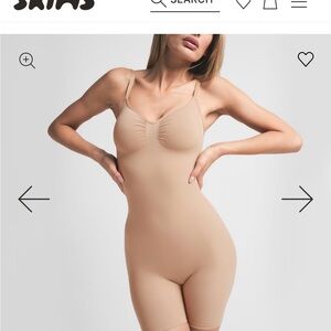 SKIMS Beige Shapewear Bodysuit